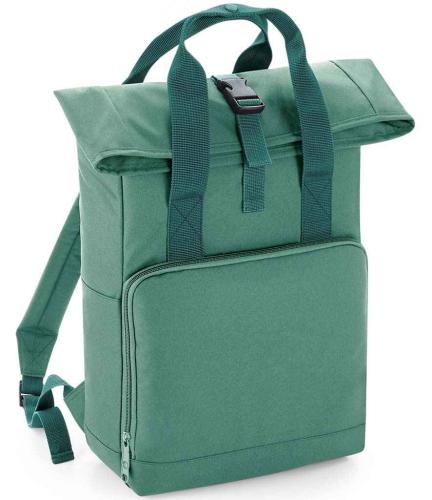 BagBase Recycled Twin Handle Roll-Top Backpack - SAG - ONE